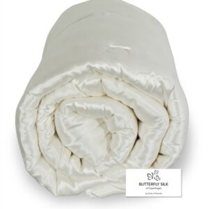Silkedyne 140x200 cm - Helårs Varm dyne - Butterfly Silk med 100% mulberry silke