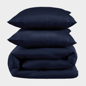 Bambus sengetøj i navy blå 200x220 200x220