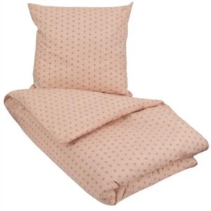 Økologisk sengetøj - 140x200 cm - Iben Peach - 100% Økologisk bomuld - Soft & Pure sengesæt