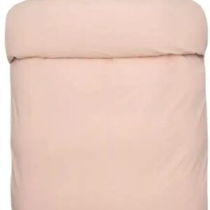 Peach sengetøj 140x220 cm - Frøya fersken farvet sengetøj - 100% stenvasket økologisk bomuld - Høie