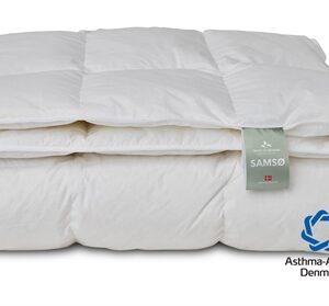 Dobbeltdyne 240x220 cm - Moskusdun dyne - King size vinterdyne - Quilts Of Denmark - Samsø dynen