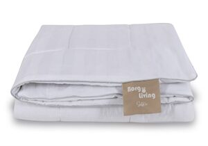 Silke dobbeltdyne med 100% Mulberry silkefyld - 200x220 cm - Temperaturregulerende helårs silkedyne fra Borg Living