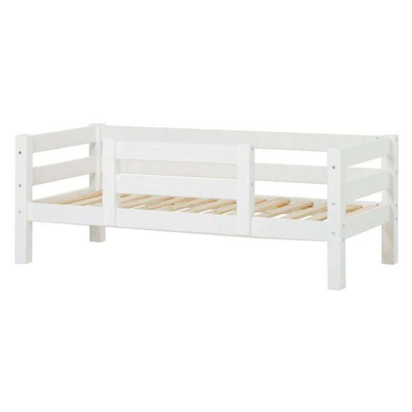 Hoppekids ECO Luxury - Sofaseng m. Ryglæn og 1/2 Sengehest - Flere Størrelser - Hvid