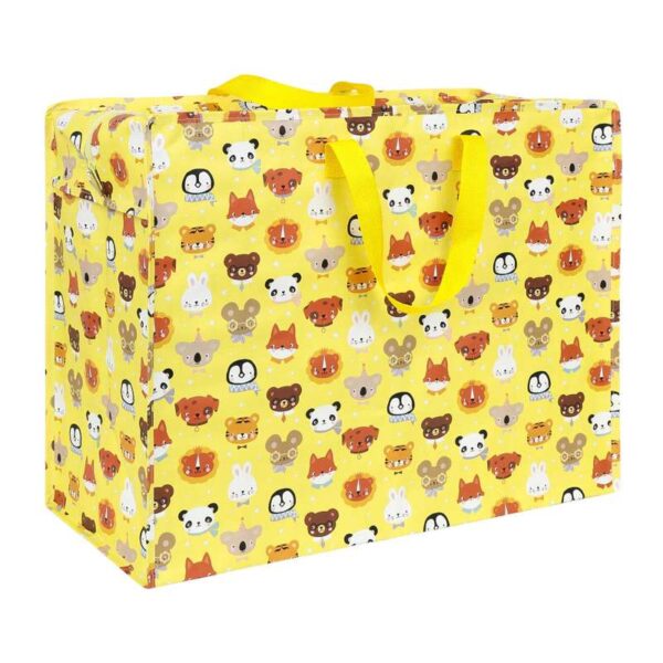 A Little Lovely Company XL Opbevaringstaske - Animal Friends