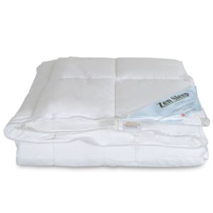 Dobbelt sommerdyne 200x220 cm. med allergivenlig dunfiber - Zen sleep dyne