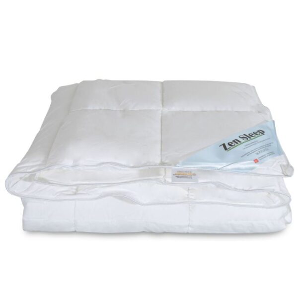 Dobbelt sommerdyne 200x220 cm. med allergivenlig dunfiber - Zen sleep dyne