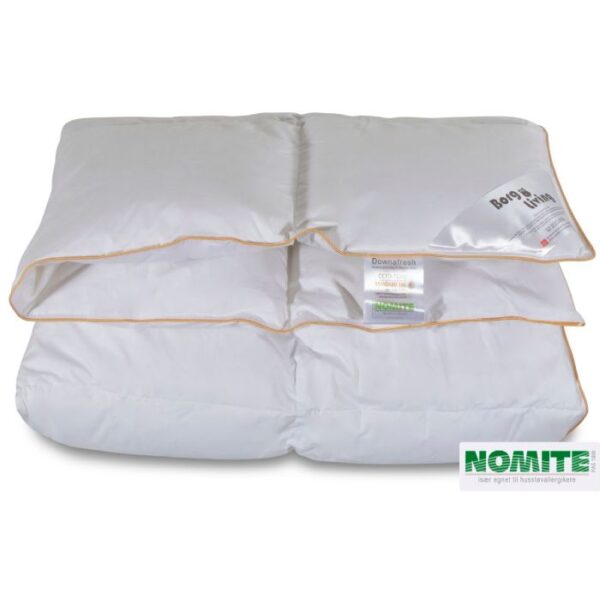 Dobbeltdyne 240x220 cm - Helårs dobbeltdyne - Borg Living Moskusdun - King size dyne