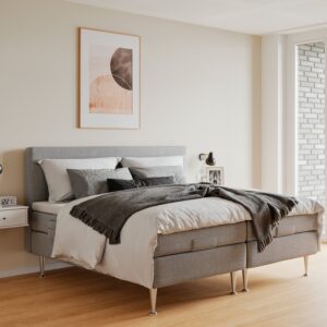 Fabrikkens - Platin | Elevation (Lysegrå) 180x210 cm.