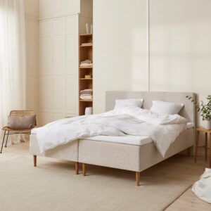 Fabrikkens - Trykaflastende | Boxmadras (Sand) 180x200 cm.