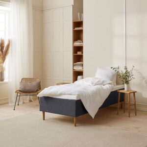 Fagmandens - Trykaflastende | Boxmadras (Antracit) 90x210 cm.