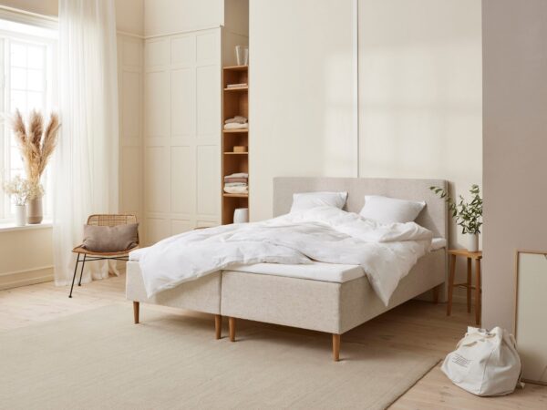 Fagmandens - Trykaflastende | Boxmadras (Sand) 180x200 cm.