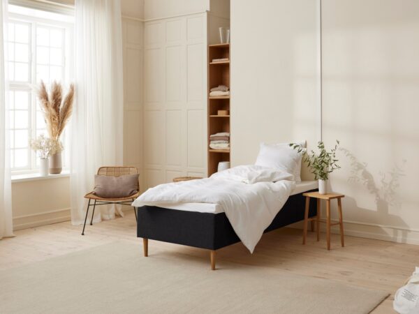 Fagmandens - Trykaflastende | Boxmadras (Sort) 90x210 cm.