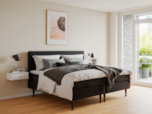 Monark - Platin | Elevation (Sort) 180x210 cm.
