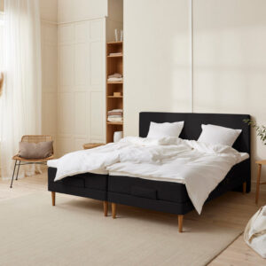 Monark - Trykaflastende | Elevation (Sort) 180x200 cm.